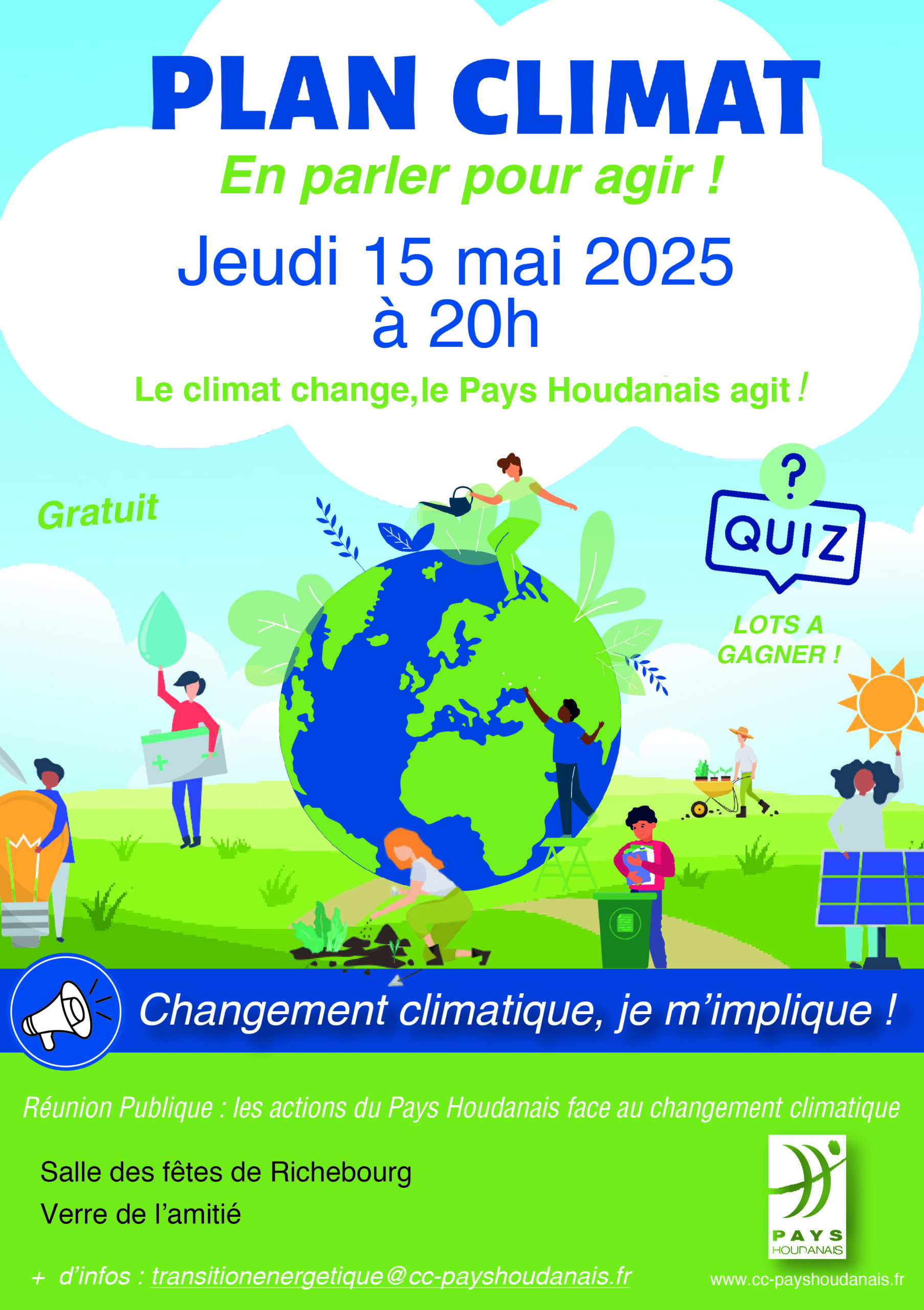 Réunion publique : Plan Climat Pays Houdanais, en parlez pour agir !