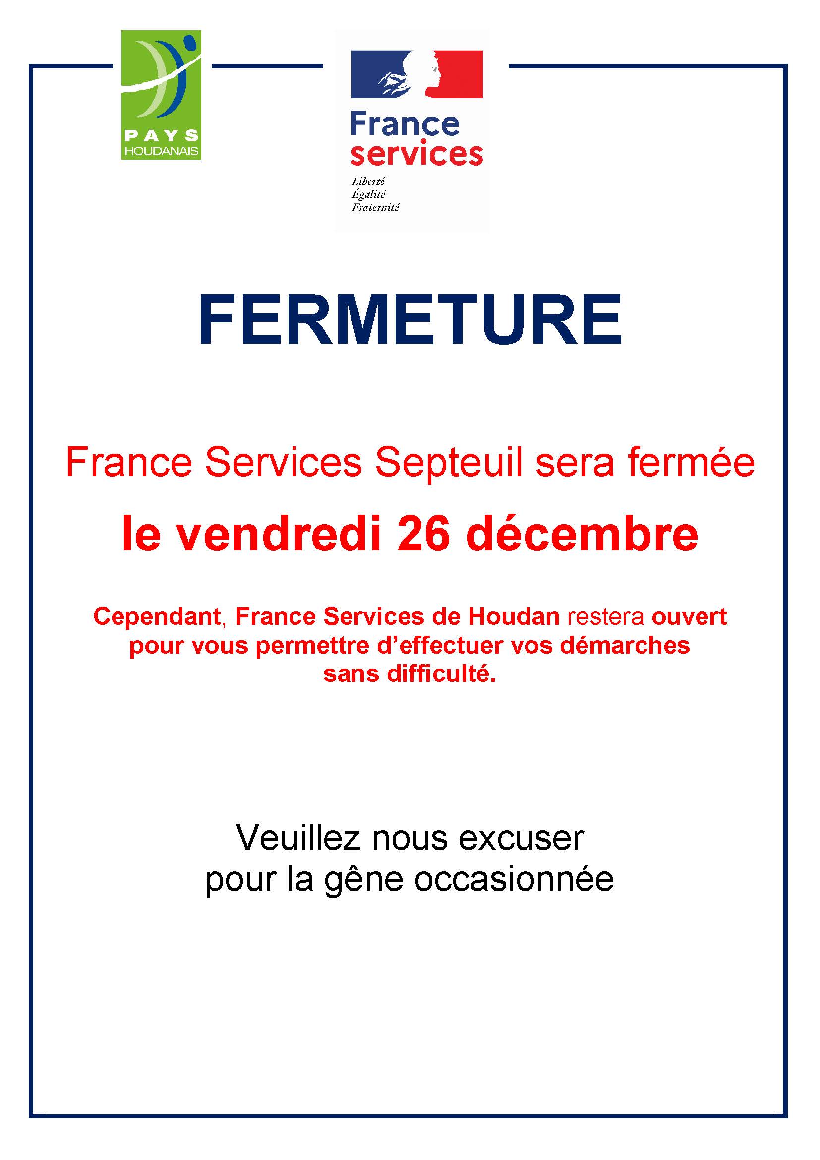 Fermeture France Services Septeuil