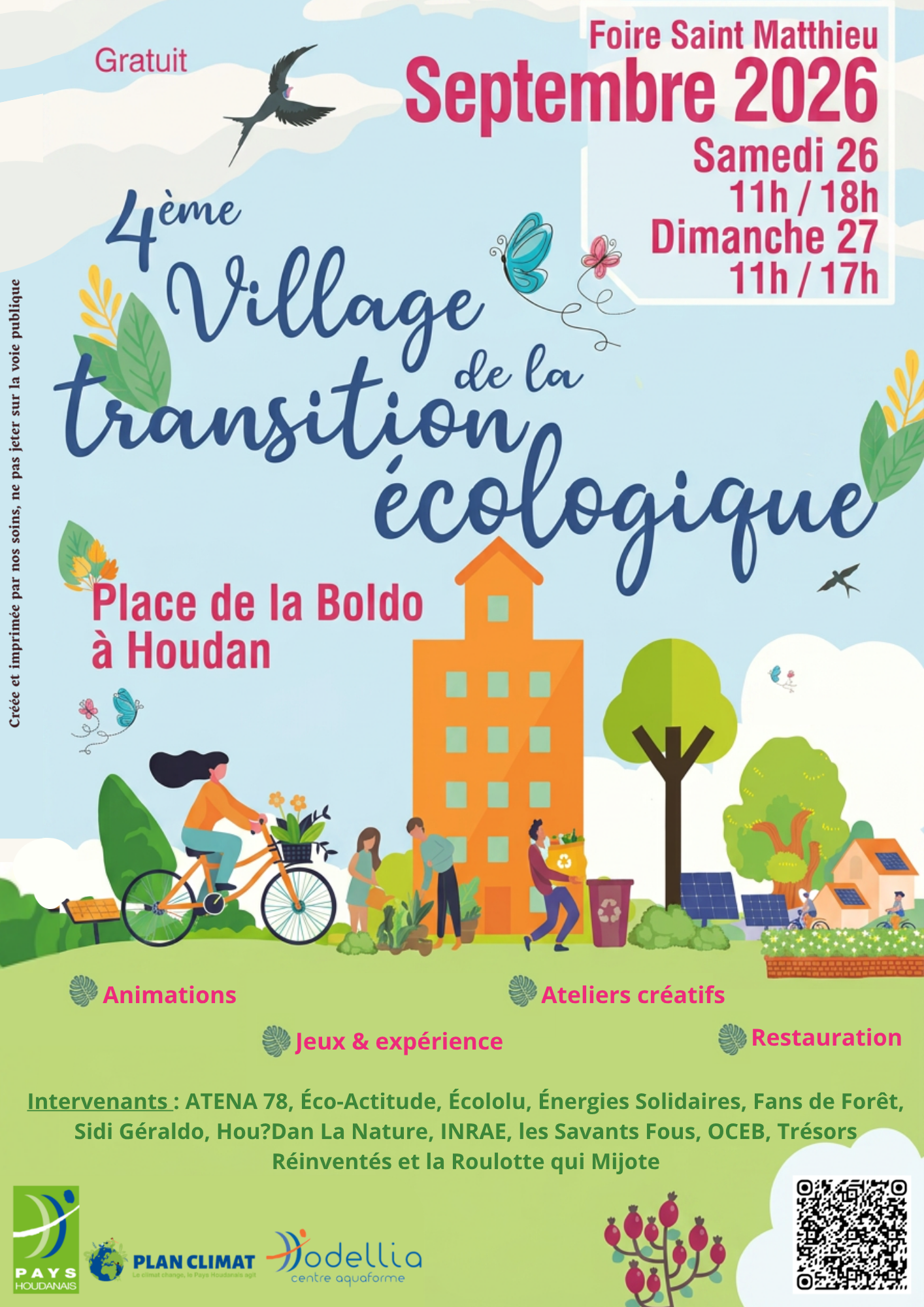 Le Village de la Transition Écologique fait son retour à Houdan pour sa 4ème édition ! 🌍